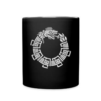 Quetzalcoatl Ouroboros Aztèque Serpent Maya Inca - Mug uni - noir - Devant