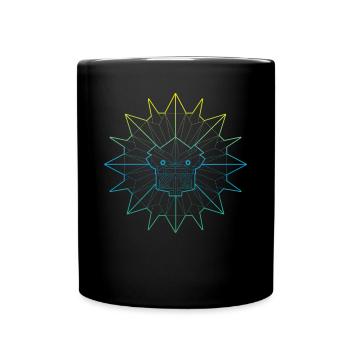 Quetzalcoatl Polygon Ancient Aztec Serpent Maya - Full Colour Mug - black - Front