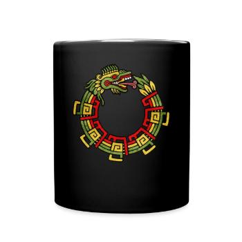 Quetzalcoatl Ouroboros Aztèque Serpent Maya Inca - Mug uni - noir - Devant