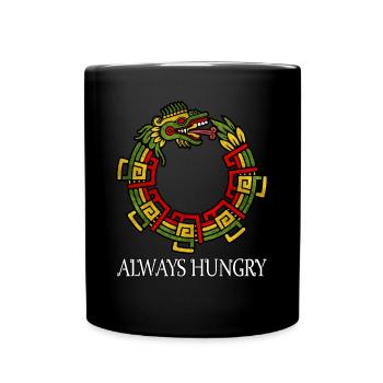 Quetzalcoatl Ouroboros Aztekische Schlange Maya - Tasse einfarbig - Schwarz - Vorne