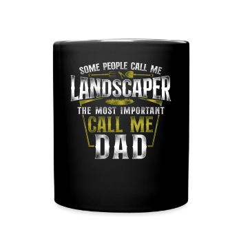 Landscaper Landscaping Landscape - Full Colour Mug - black - Front