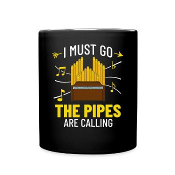 Pipe Organ Organ Piano Organist Instrument - Full Colour Mug - black - Front