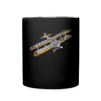 Modèle réduit d’avion RC Avion télécommandé - Mug uni - noir - Devant