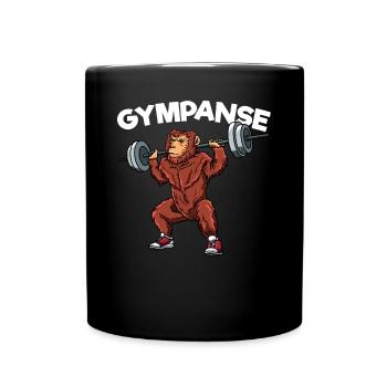 Gympanse Chimpanzé Gym Strength Training Fitness Monkey - Mug uni - noir - Devant