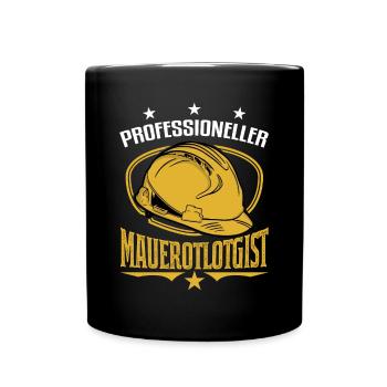 Professional Wallologist Master Mason Maurer - Full Colour Mug - black - Front