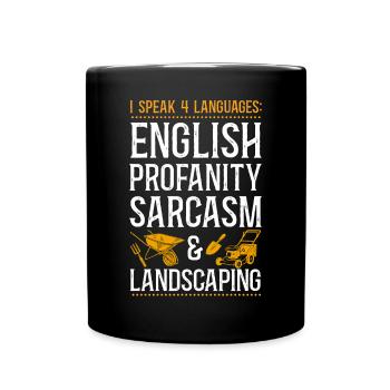 Paysagiste Aménagement Paysager - Mug uni - noir - Devant