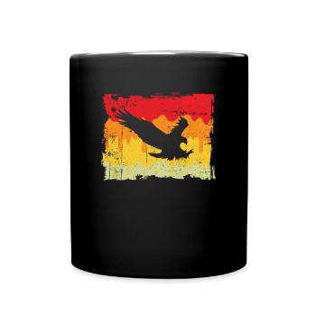 Adler Retro - Full Colour Mug - black - Front