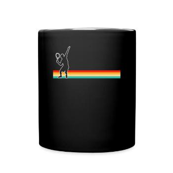 Tennis Rétro - Mug uni - noir - Devant