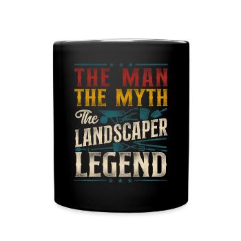 Landscaper Landscaping Landscape - Full Colour Mug - black - Front