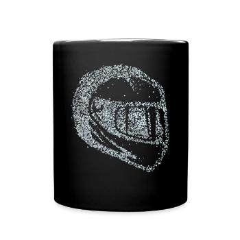 Motorcycle Helmet Motorcycle Motorcyclist - Full Colour Mug - black - Front