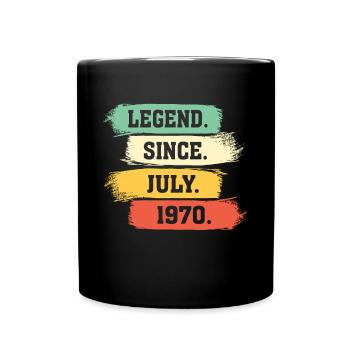 Légende depuis juillet 1970 - Mug uni - noir - Devant