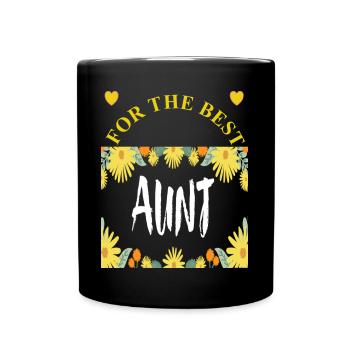 Ma tante est le cadeau du meilleur neveu de nièce - Mug uni - noir - Devant