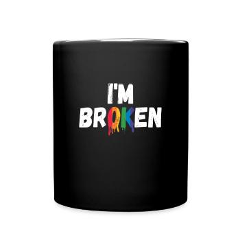 LGBTQ Pride I'm Ok - Menschenrechte - Tasse einfarbig - Schwarz - Vorne