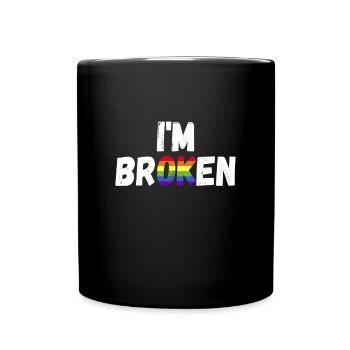 LGBTQ Pride I'm Ok - Menschenrechte - Tasse einfarbig - Schwarz - Vorne