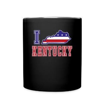 Kentucky USA I love Albama - Full Colour Mug - black - Front