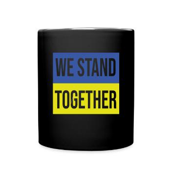 Ukraine We stand Together - Full Colour Mug - black - Front
