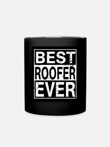 Dachdecker Bester Dachdecker - Tasse einfarbig - Schwarz