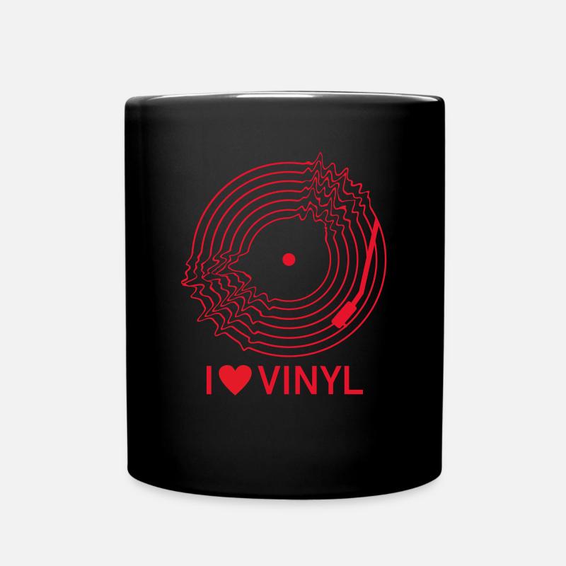 J’adore le vinyle - Mug uni - noir