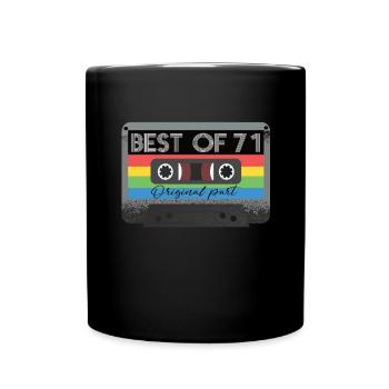 Best Of 71s Cassette 71s Retro - Full Colour Mug - black - Front