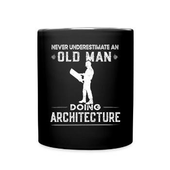Construction Manager Architecture Student Architect - Full Colour Mug - black - Front