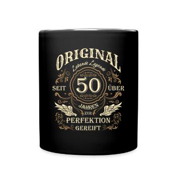 50 Jahre Geschenk Geburtstag Lebende Legende Fun - Tasse einfarbig - Schwarz - Vorne