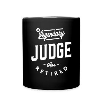 Juge Drôle Titre d’emploi Profession Anniversaire - Mug uni - noir - Devant