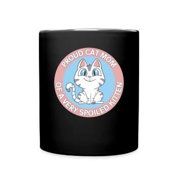 Chat Maman Propriétaire de chat Chat Chat Cadeau - Mug uni - noir - Devant