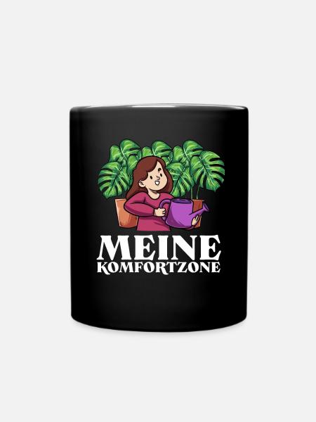 Meine Komfortzone Garten Gartenarbeit - Tasse einfarbig - Schwarz