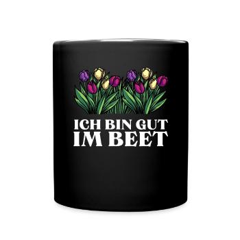Meine Komfortzone Garten Gartenarbeit - Tasse einfarbig - Schwarz - Vorne