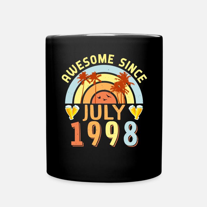 Salutations d’anniversaire juillet 1998 - Mug uni - noir