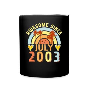 Birthday greeting July 2003 - Full Colour Mug - black - Front