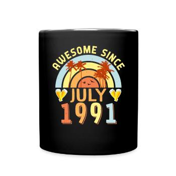 July 1991 Gift idea - Full Colour Mug - black - Front