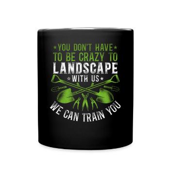 Paysagiste Aménagement Paysager - Mug uni - noir - Devant