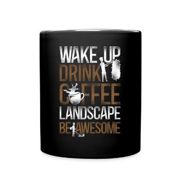 Landscaper Landscaping Landscape - Full Colour Mug - black - Front