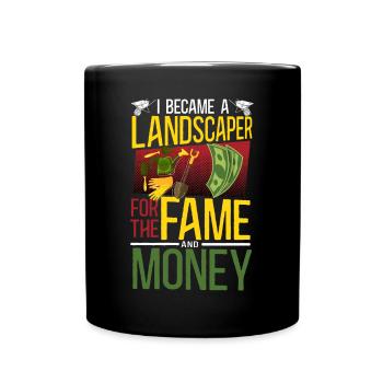 Landscaper Landscaping Landscape - Full Colour Mug - black - Front
