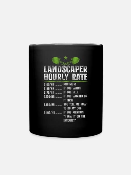 Landscaper Landscaping Landscape - Full Colour Mug - black