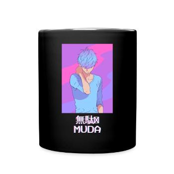 Emo Anime Young Vaporwave Aesthetic Muda Geschen - Full Colour Mug - black - Front