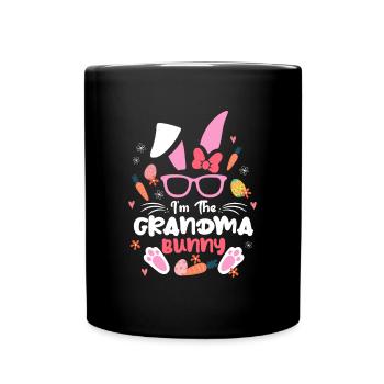 Im The Grandma Rabbit Easter Rabbit Ear Sunglass - Tasse einfarbig - Schwarz - Vorne