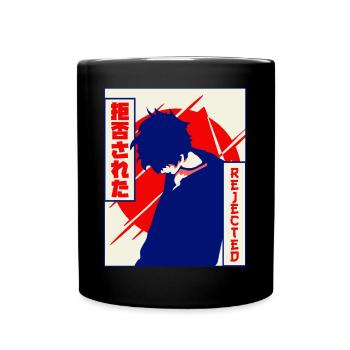 Emo Anime Junge Vaporwave Ästhetisch Abgelehnt Ges - Tasse einfarbig - Schwarz - Vorne