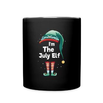 I Am The July Elf Gift Shirt - Full Colour Mug - black - Front