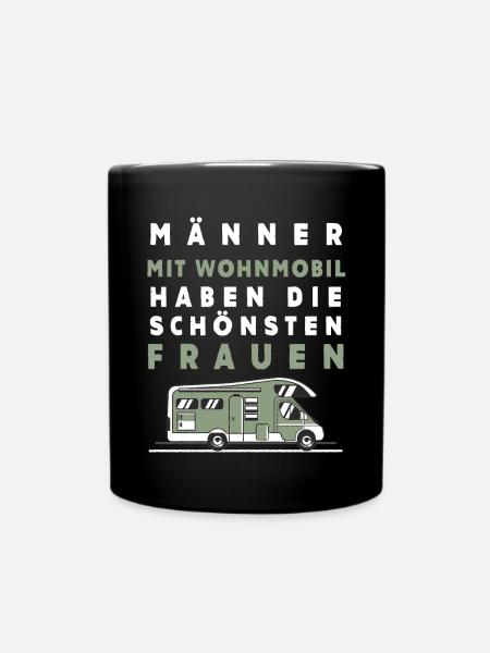 Wohnmobil Männer – Schönste Frauen - Tasse einfarbig - Schwarz
