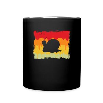 Snail Retro - Full Colour Mug - black - Front