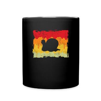 Snail Retro - Full Colour Mug - black - Front