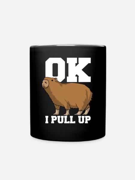 Ok, I pull up Capybara gift - Full Colour Mug - black