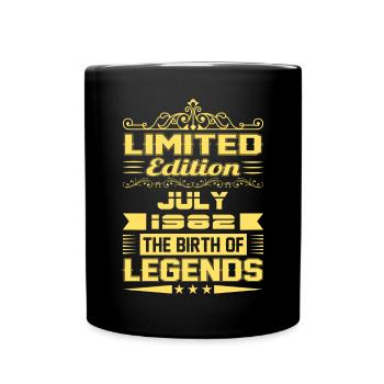 Juli 1982 - 40. Geburtstag Geschenk. Awesome. - Tasse einfarbig - Schwarz - Vorne