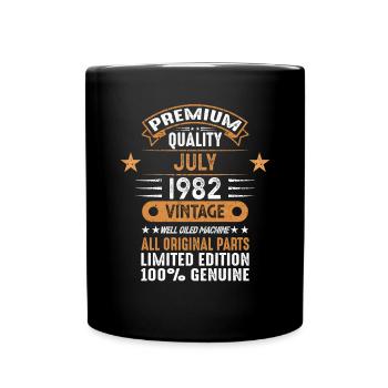 Juillet 1982 - Cadeau d’anniversaire 40. Génial. - Mug uni - noir - Devant