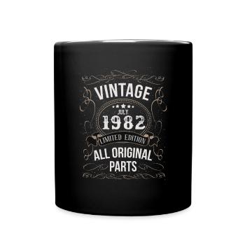 Juli 1982 - 40. Geburtstag Geschenk. Awesome. - Tasse einfarbig - Schwarz - Vorne