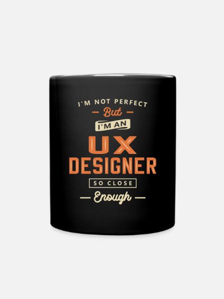UX Designer Lustige Berufsbezeichnung Beruf - Tasse einfarbig - Schwarz