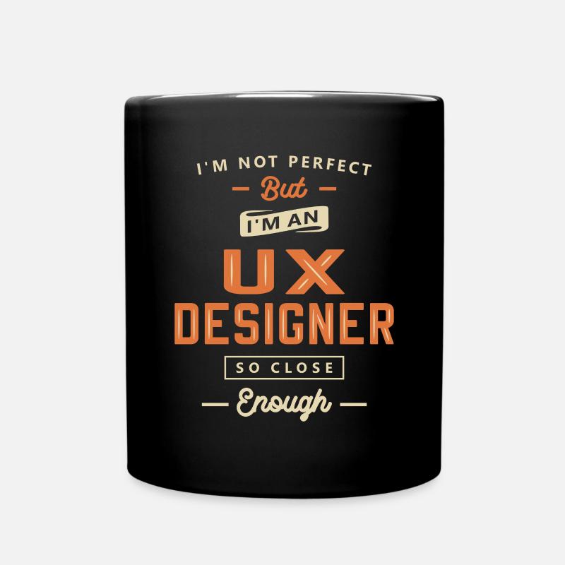 UX Designer Lustige Berufsbezeichnung Beruf - Tasse einfarbig - Schwarz