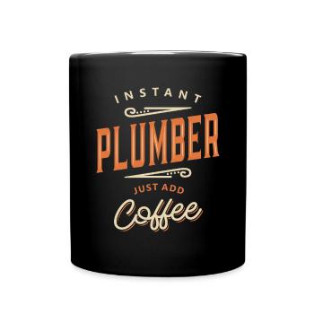 Plombier Drôle Titre du poste Profession Anniversaire - Mug uni - noir - Devant